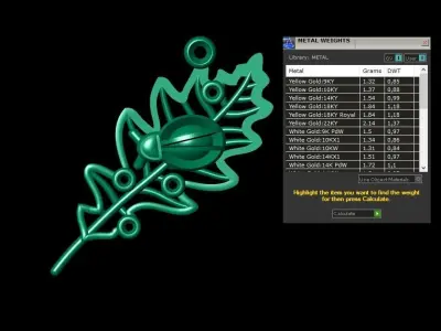 Pendant P193 3D Print Model 3D print model