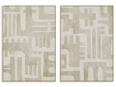 Abstract Painting Frame set 3D model 552