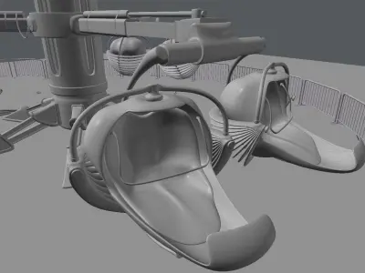 Amusement Ride Spider 3D model