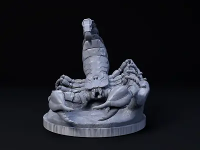 Scorpion mecha robot 32mm scale pre-supported 3D print model