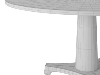 New Classics Cylinder dining table Low-poly 3D model