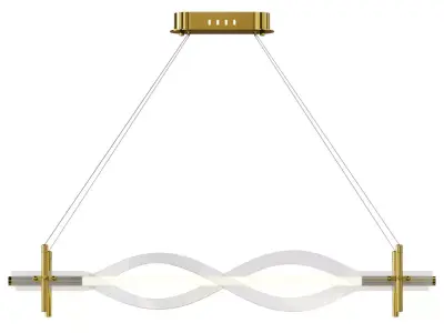Morae Acrylic Chandelier Low-poly 3D model