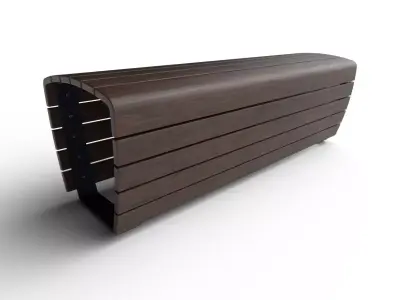 Bench  M13 Low-poly 3D model