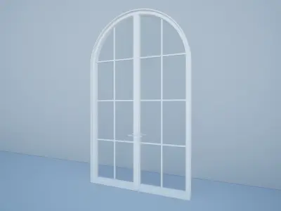 French Door Arched 3D model