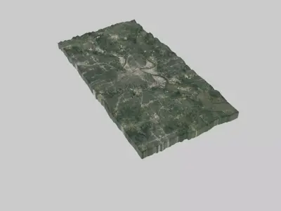 Kansas City Low-poly 3D model