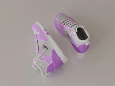 Wedge Sneakers 01 3D model