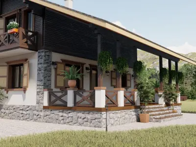 House 12 exterior 3D model