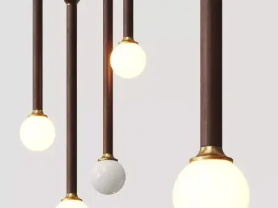 Lampatron Bast Pendant Lamp 3D model