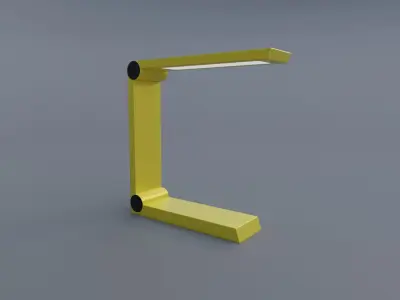 Awesome Chrome Shiny Table Lamps Lamp Pack Free low-poly 3D model