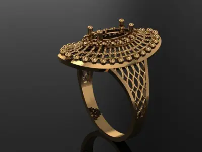 women fusion ring 3d print ultra light 3D print model