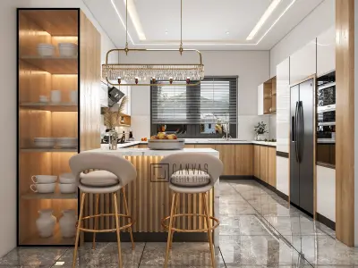 3D HIGH QUALITY KITCHEN INTERIOR 3D model