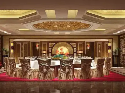Business Restaurant - Coffee - Banquet  39 3D model