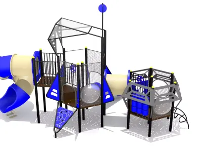 Ufo Playground Low-poly 3D model