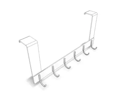 Door hanger model Low-poly 3D model