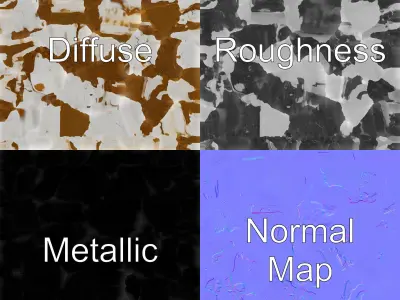 Time-Worn Moldings Realistic Texture model pack Low-poly 3D model