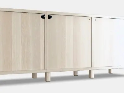 BESTA Storage combination with doors 38 Low-poly 3D model