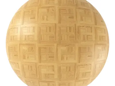 Parquet - Laminate - Wooden floor 4 in 1 3D model 29