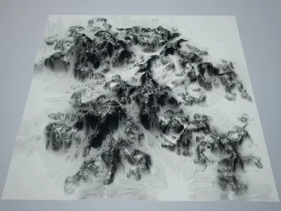 Alien landscape 3d-model 3D model