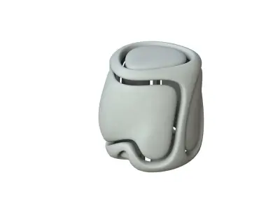 SciFi Cube Object No 68428 Low Poly Shape Low-poly 3D model