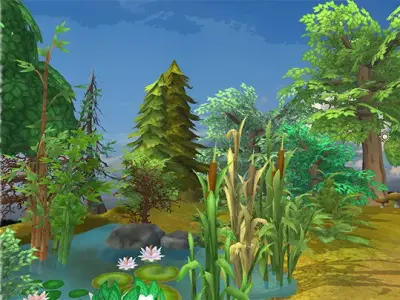 Cartoon Plants Pack Low-poly 3D model