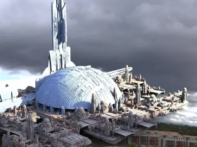 The Future City Kit bash 3D model