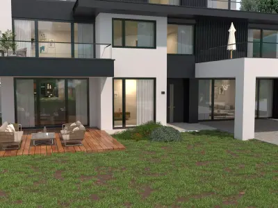 Modern house archicad 3D model