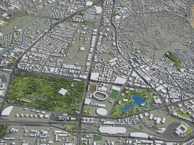 Ankara - City 3D Model Low-poly 3D model