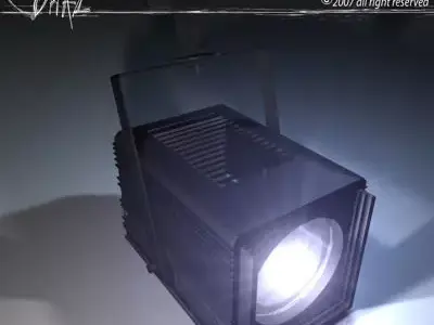 Stage light PC 3D model