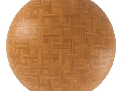 Parquet - Laminate - Wooden floor 4 in 1 3D model 5