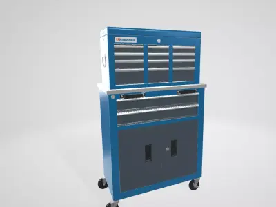 LARBANKE 8 Drawer Rolling Tool Ches Low-poly 3D model