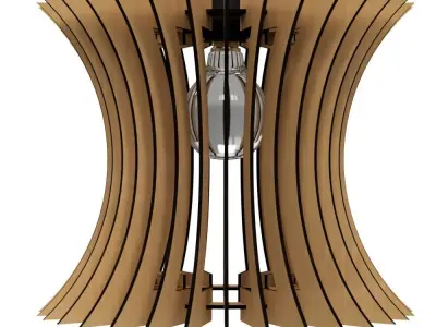 CEILING LIGHT LAMP 3D PRINT AND LASER CUT FILES MODEL 10 3D print model
