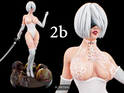  2b two models 3D Model Pack
