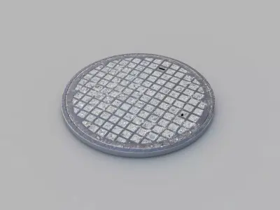 Sewer Grate 08 3D model