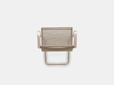 VASMAN Chair with armrests outdoor 1 Low-poly 3D model