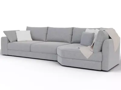 Modern corner sofa 3D model