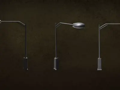 Lamp Street LightPost Series ModernUrbanLux LT2 N2 - G2 3D model