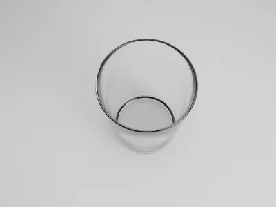 High-Fidelity Realistic Glass 3D Model for VFX and Rendering Free low-poly 3D model