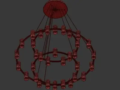 Eurofase modern chandelier 3D model