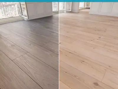 Wooden floor 18 WITHOUT PLUGINS 3D model