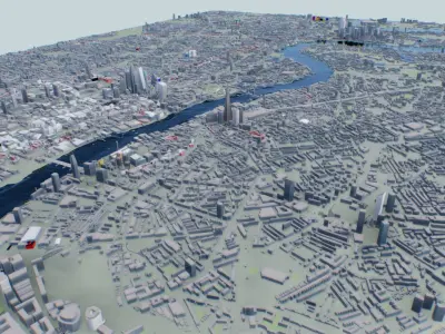 London 3D model purchase