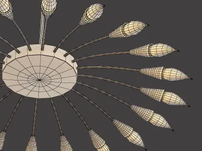 Sputnik Chandelier 3D model