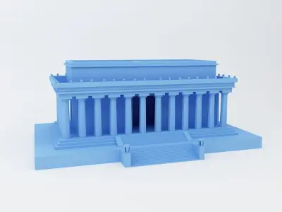 Lincoln memorial 3D Printable Model 3D print model