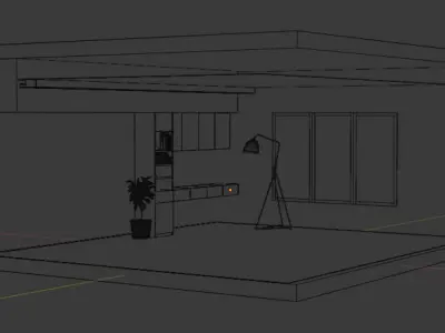 Study Nook Free 3D model