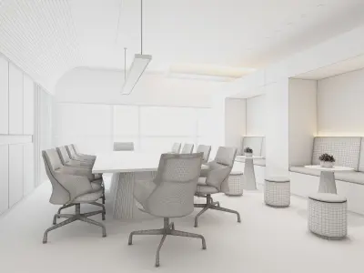 3D model of modern office 3D model
