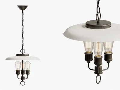 Pendant lights umbrella light pendantpro 3D model