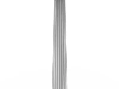 Roman Ionic Column with Angled Volutes  3D print model