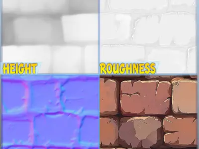  Stylized Wall Seamless Texture Texture 14