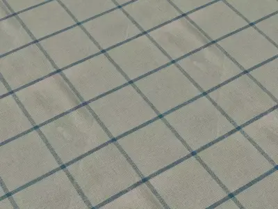 Windowpane Linen Check 4K Texture