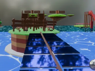 Low Poly Funny Parkour 3D model