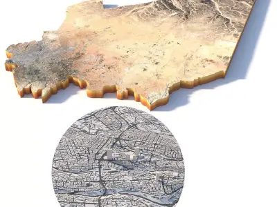 Amman Capital Jorden 3D model